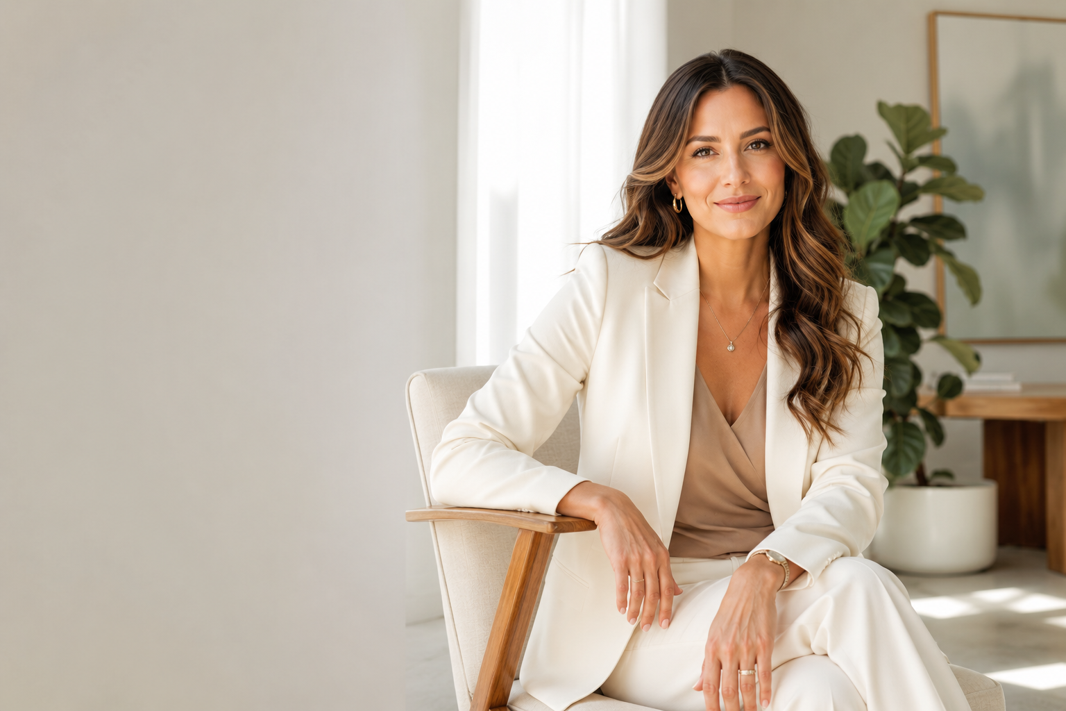 Elegant studio portrait for professional branding